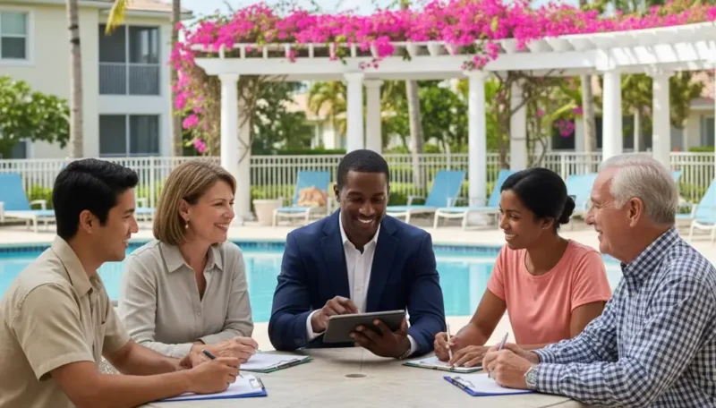 Kid Breukelen Realty Group CAM meeting with community association board